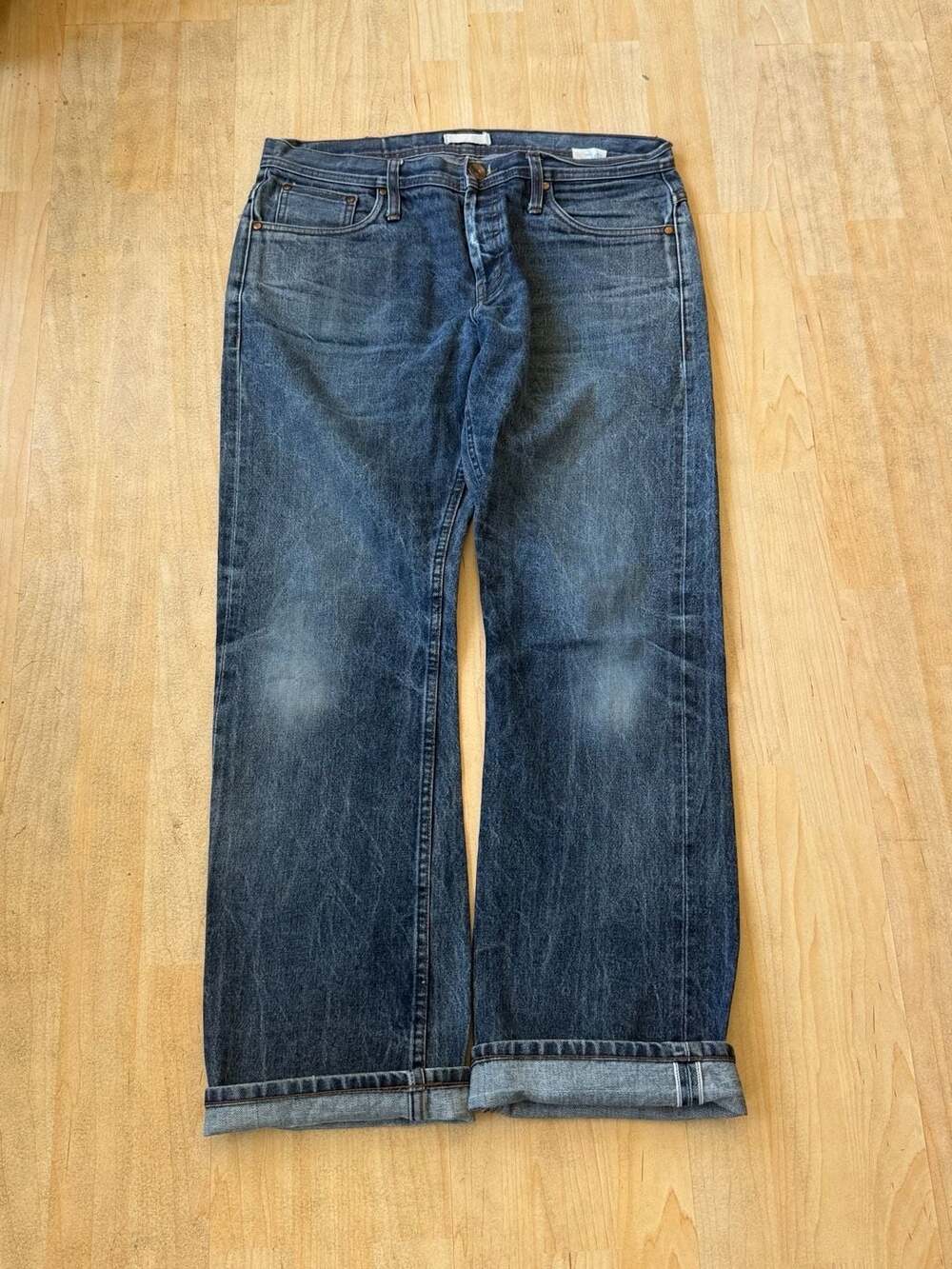 Vintage Selvedge Denim Blue Jeans
